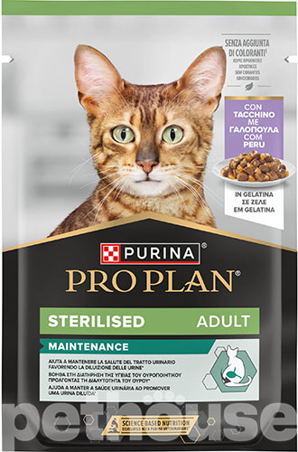 Purina Pro Plan Adult Sterilised Набір вологого корму з індичкою для стерилізованих котів