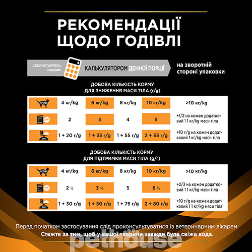 Purina Pro Plan Veterinary Diets OM St/Ox — Obesity Management Feline Шматочки в підливі з куркою для котів