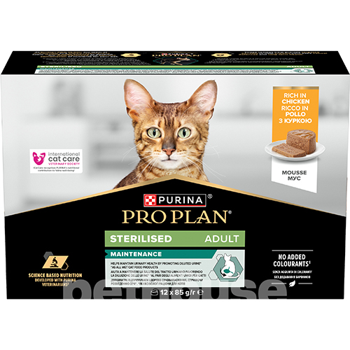 Purina Pro Plan Delicate Набор муссов с курицей для стерилизованных кошек Purina Pro Plan Delicate Набор муссов с курицей для стерилизованных кошек