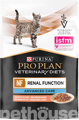 Purina Veterinary Diets NF - Renal Function Feline Кусочки в подливке с лососем для кошек