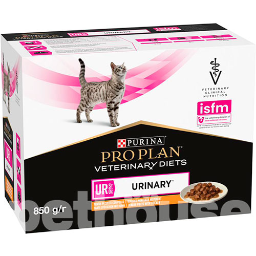 Purina Veterinary Diets UR St/Ox - Urinary Feline Шматочки в підливі з куркою для котів, фото 2