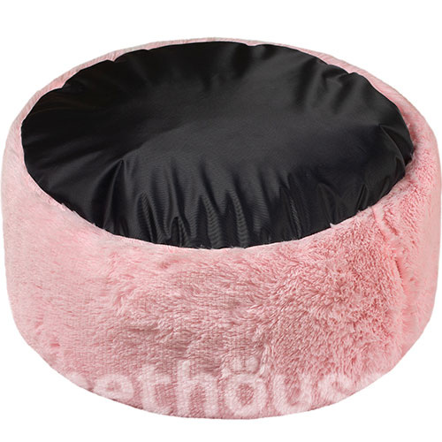 Red Point Donut Меховый лежак с подушкой для кошек и собак, розовый, фото 5
