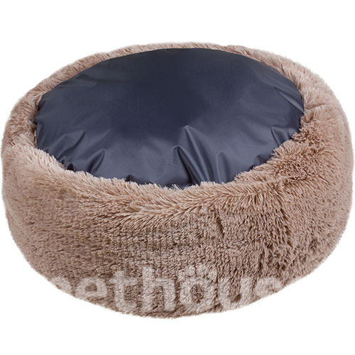 Red Point Donut Меховый лежак с подушкой для кошек и собак, капучино, фото 6