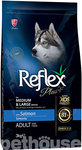 Reflex Plus Dog Adult Medium & Large Breeds Salmon Reflex Plus Dog Adult Medium & Large Breeds Salmon