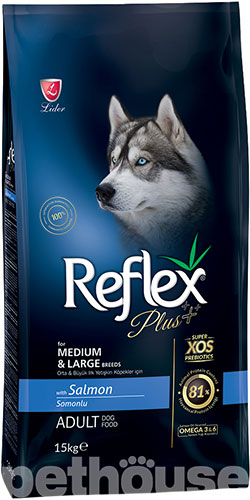 Reflex Plus Dog Adult Medium & Large Breeds Salmon Reflex Plus Dog Adult Medium & Large Breeds Salmon