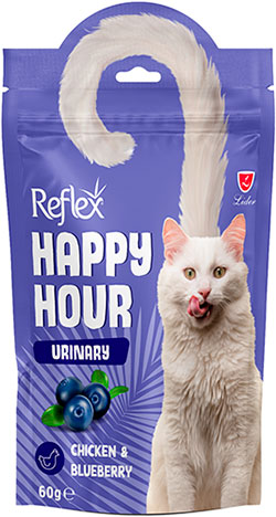 Reflex Happy Hour Adult Cat Treat Urinary Chicken & Blueberry