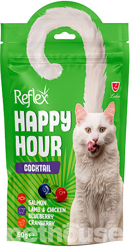 Reflex Happy Hour Adult Cat Treat Cocktail Salmon, Lamb & Chicken with Berries