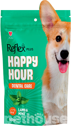 Reflex Plus Happy Hour Adult Dog Treat Dental Care Lamb & Mint Reflex Plus Happy Hour Adult Dog Treat Dental Care Lamb & Mint