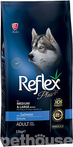 Reflex Plus Dog Adult Medium & Large Breeds Salmon, фото 2