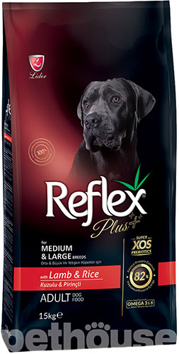 Reflex Plus Dog Adult Medium & Large Breeds Lamb & Rice, фото 2