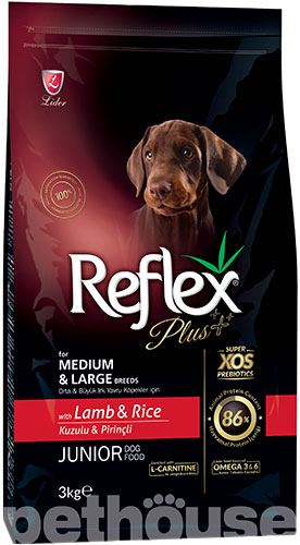 Reflex Plus Junior Medium & Large Breeds Lamb & Rice