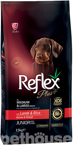 Reflex Plus Junior Medium & Large Breeds Lamb & Rice