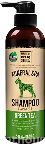 RELIQ Mineral Spa Green Tea Шампунь с зеленым чаем для собак и кошек