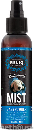 RELIQ Botanical Mist-Baby Powder Одеколон с ароматом детской присыпки для собак и кошек