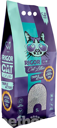 Rigor Cat Наполнитель для кошачьего туалета, с ароматом лаванды