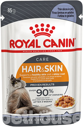 Royal Canin Hair & Skin Care в желе для кошек