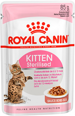 Royal Canin Kitten Sterilised в соусе для котят