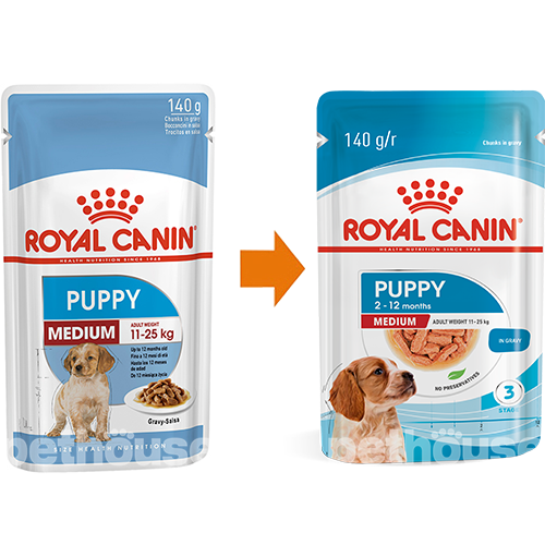 Royal Canin Medium Puppy в соусі для цуценят
