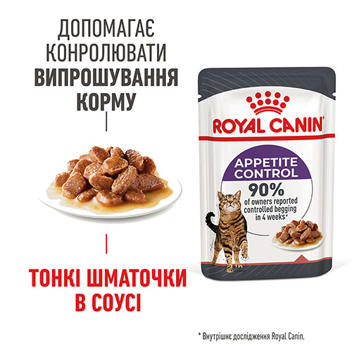 Royal Canin Appetite Control в соусе для кошек, фото 2