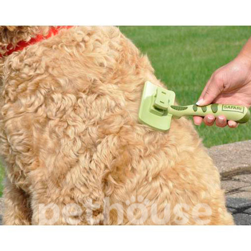 Safari Self-Cleaning Самоочищающаяся пуходерка для собак и кошек, фото 2