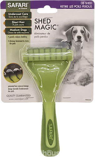 Safari Short Shed Magic Medium Инструмент для вычесывания собак с короткой и средней шерстью, фото 2