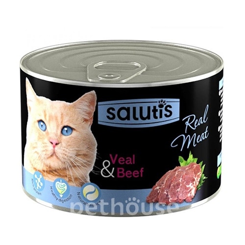 Salutis Real Meat з телятиною для котів
