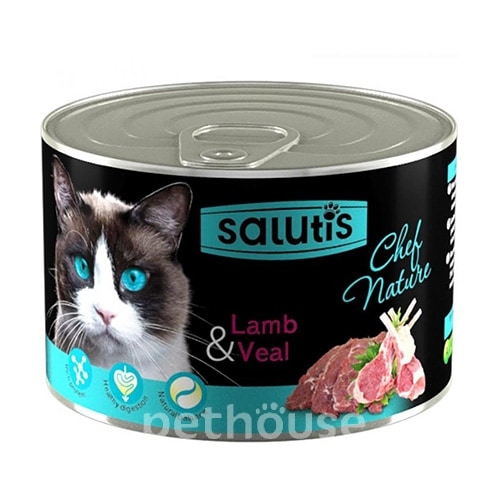 Salutis Chef Nature паштет з ягням для котів