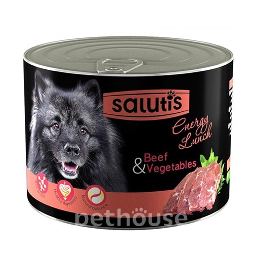 Salutis Energy Lunch с говядиной и овощным ассорти для собак