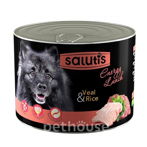 Salutis Energy Lunch с телятиной, курицей и рисом для собак