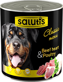 Salutis Classic Menu с сердцем для собак