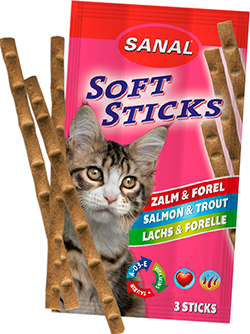 Sanal Soft Sticks Salmon & Trout - палочки с лососем и форелью для кошек