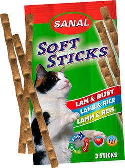 Sanal Soft Sticks Lamb & Rice - палички з ягням і рисом для котів