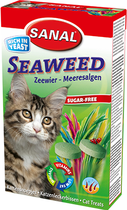 Sanal Seaweed - витамины с алгобиотином для кошек