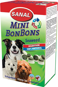 Sanal Mini BonBons Seaweed - ласощі з овечим жиром і водоростями для малих собак