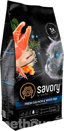 Savory Adult Cat Gourmand Fresh Salmon & White Fish
