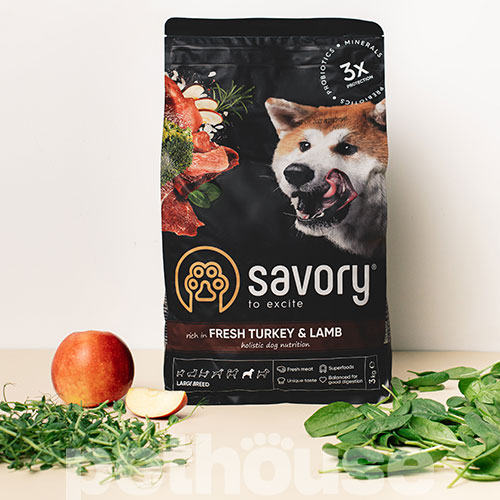 Savory Adult Large Breed Fresh Turkey & Lamb