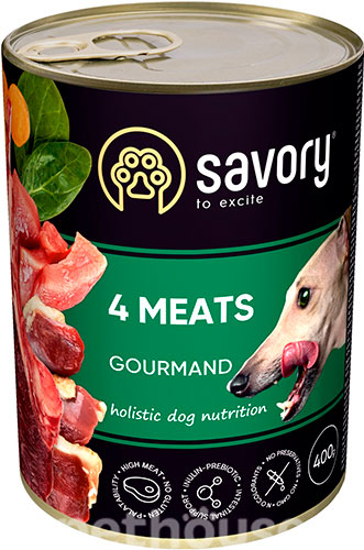 Savory Dog Adult 4 Meats