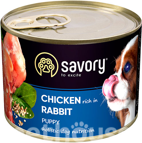 Savory Puppy Rabbit & Chicken, фото 3