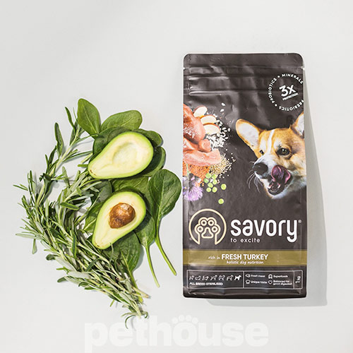 Savory Adult All Breeds Sterilised Fresh Turkey