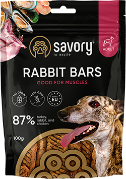 Savory Rabbit Bars Good For Muscles Батончики с кроликом для собак