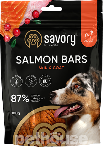 Savory Salmon Bars Skin & Coat Батончики с лососем для собак