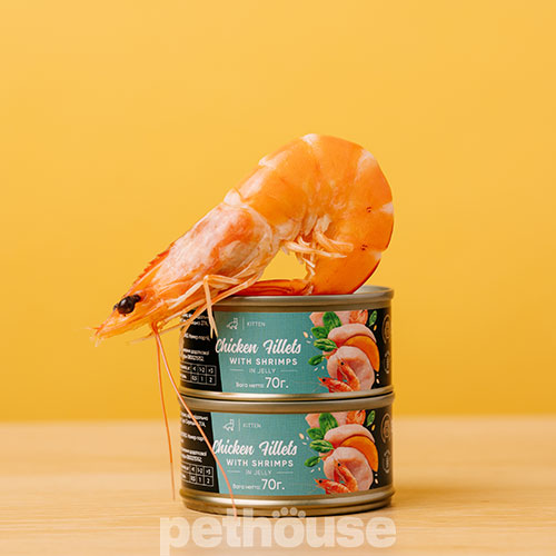 Savory Kitten Chicken Fillets rich in Shrimps in Jelly