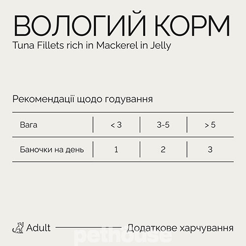 Savory Adult Cat Tuna Fillets rich in Mackerel in Jelly