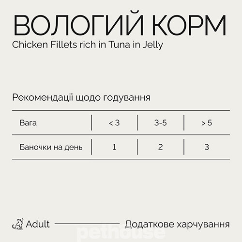 Savory Adult Cat Chicken Fillets rich in Tuna in Jelly