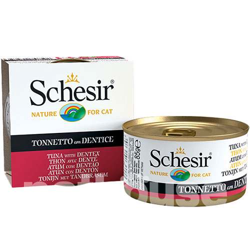 Schesir консерви для котів, тунець із зубаном