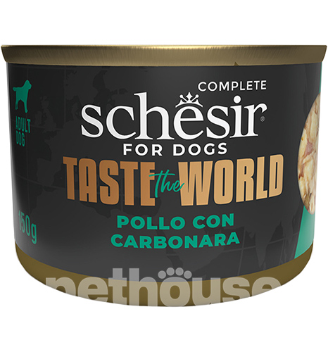 Schesir Taste the World Chicken with Carbonara для собак