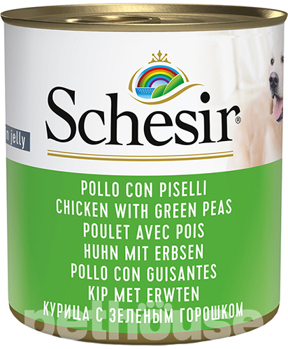 Schesir Chicken with Green Peas для собак