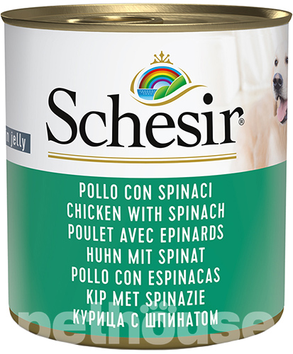 Schesir Chicken with Spinach для собак