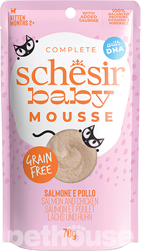 Schesir Ваву Mousse Salmon and Chicken для котят