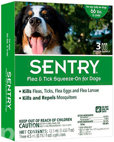 Sentry Капли для собак весом от 30 до 45 кг